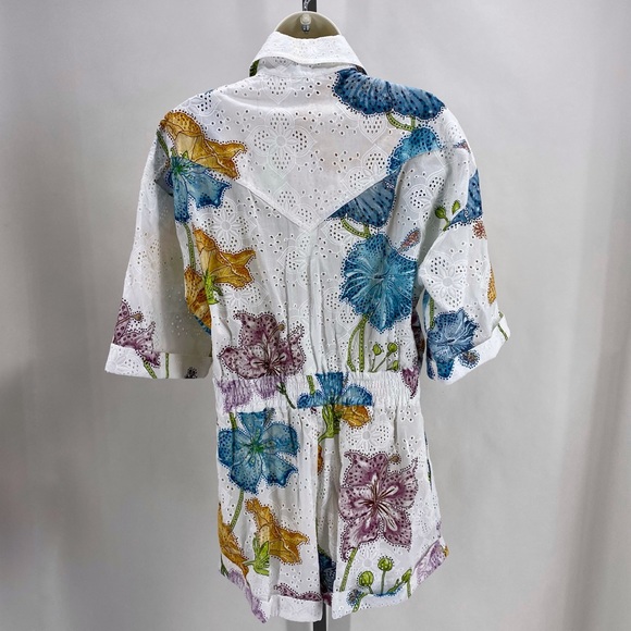 NWT Hayley Menzies white floral romper - Picture 3 of 10